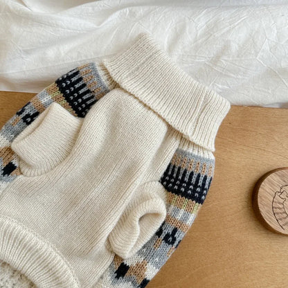 Dog-Cat Black Beige Vintage Sweater Christmas Halloween Day Wear Sweater Pullover®