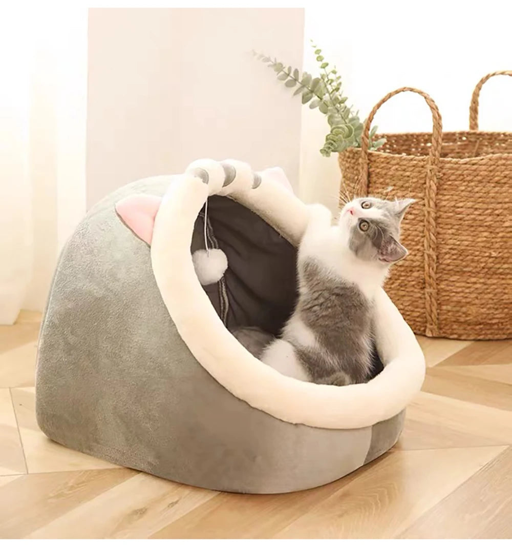 Deep Sleep Cat Bed Cartoon, Foldable Removable Washable®