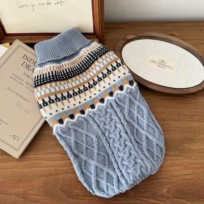 Dog-Cat Black Beige Vintage Sweater Christmas Halloween Day Wear Sweater Pullover®