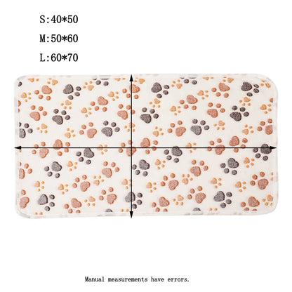 Winter High Quality Soft Fluffy Blanket Cute Dog Cat Paw Print®