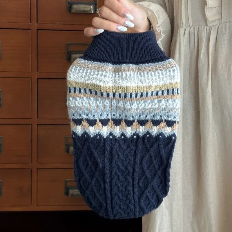 Dog-Cat Black Beige Vintage Sweater Christmas Halloween Day Wear Sweater Pullover®