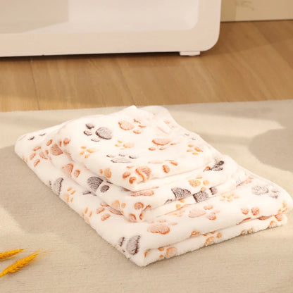 Winter High Quality Soft Fluffy Blanket Cute Dog Cat Paw Print®