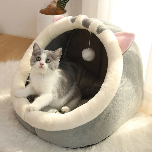 Deep Sleep Cat Bed Cartoon, Foldable Removable Washable®