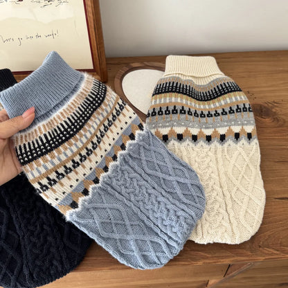 Dog-Cat Black Beige Vintage Sweater Christmas Halloween Day Wear Sweater Pullover®