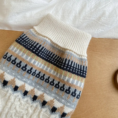 Dog-Cat Black Beige Vintage Sweater Christmas Halloween Day Wear Sweater Pullover®