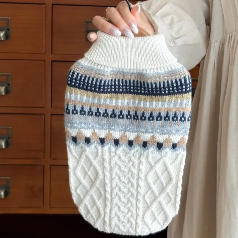 Dog-Cat Black Beige Vintage Sweater Christmas Halloween Day Wear Sweater Pullover®