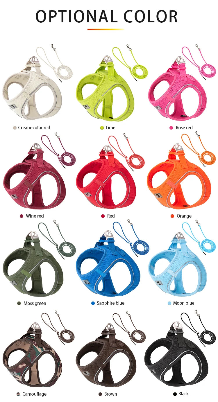 Dog Adjustable Reflective Puppy Cat Harness pet Vest®