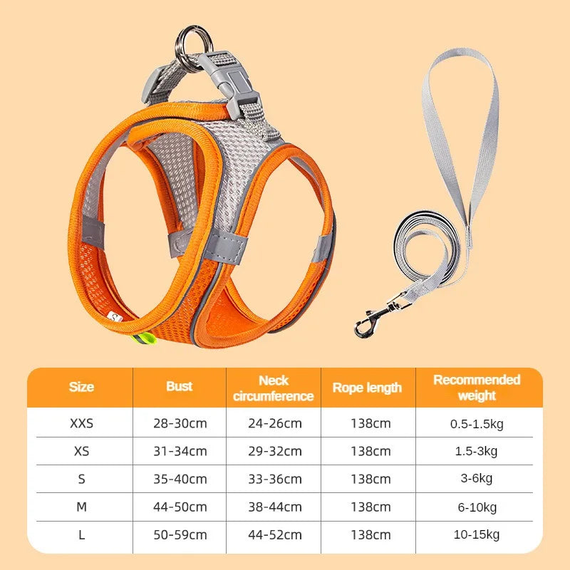 Puppy & Cat  Harness Set Accessories Adjustable®