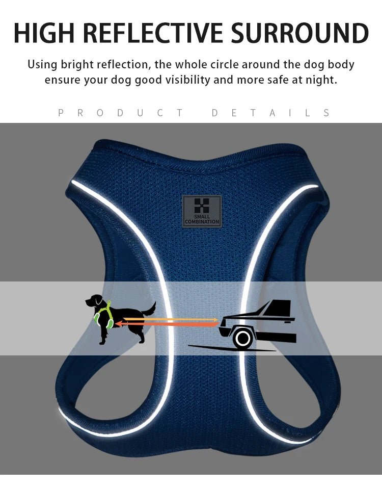 Dog Adjustable Reflective Puppy Cat Harness pet Vest®
