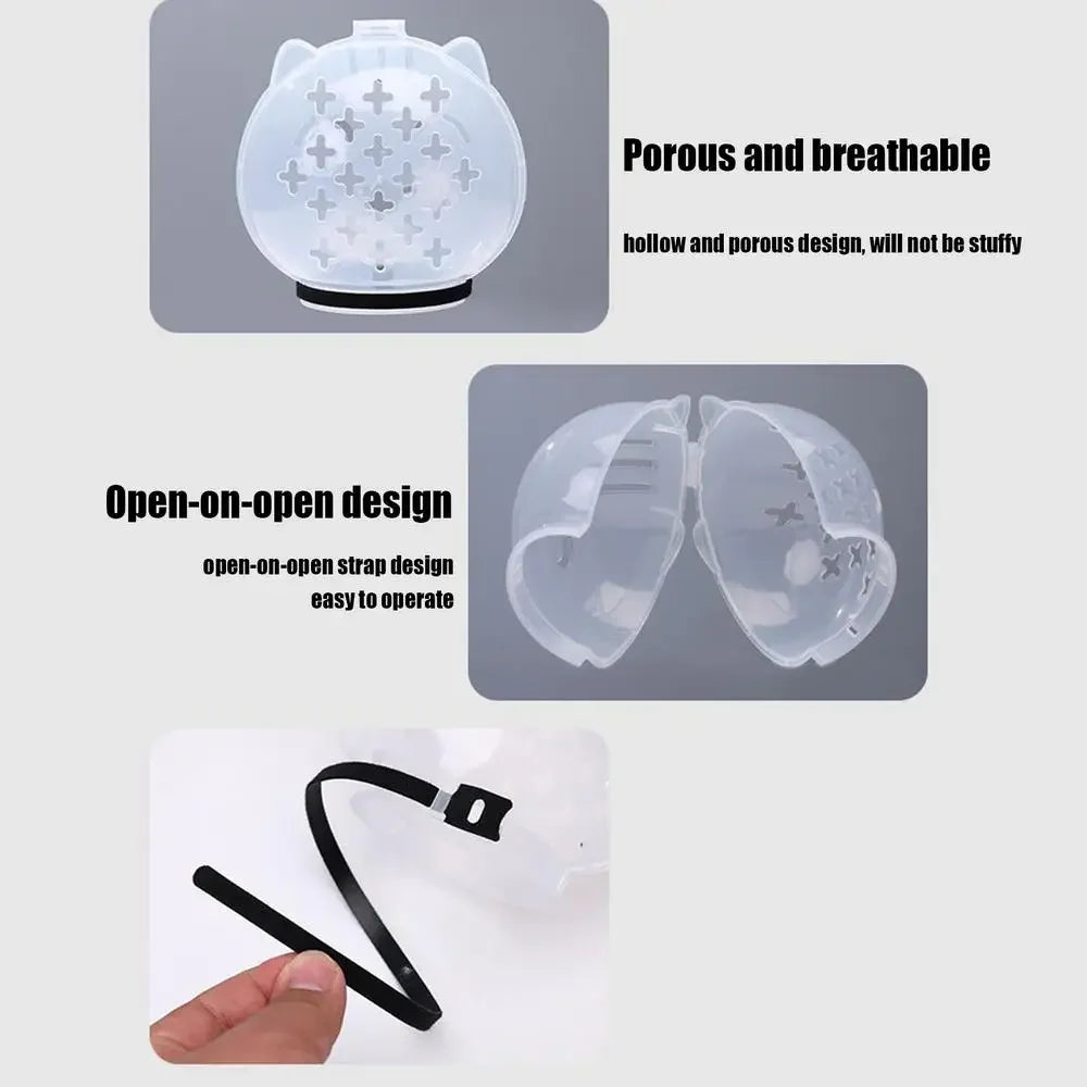 Cat Anti Bite Anti Licking Space Hood Breathable Helmet with 4 Silicone Paw Shoes®