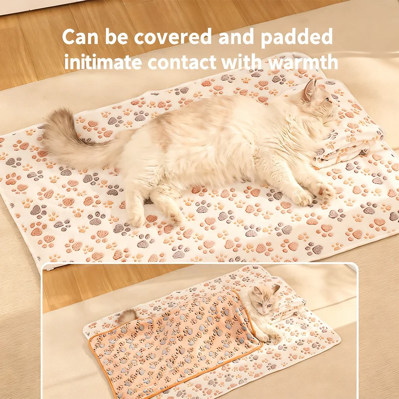 Winter High Quality Soft Fluffy Blanket Cute Dog Cat Paw Print®
