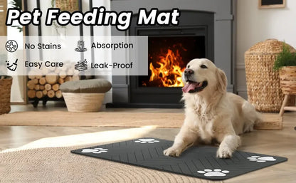 Pet bsorbent Pet Feeding Mat, Waterproof Placemat for Dog & Cat®