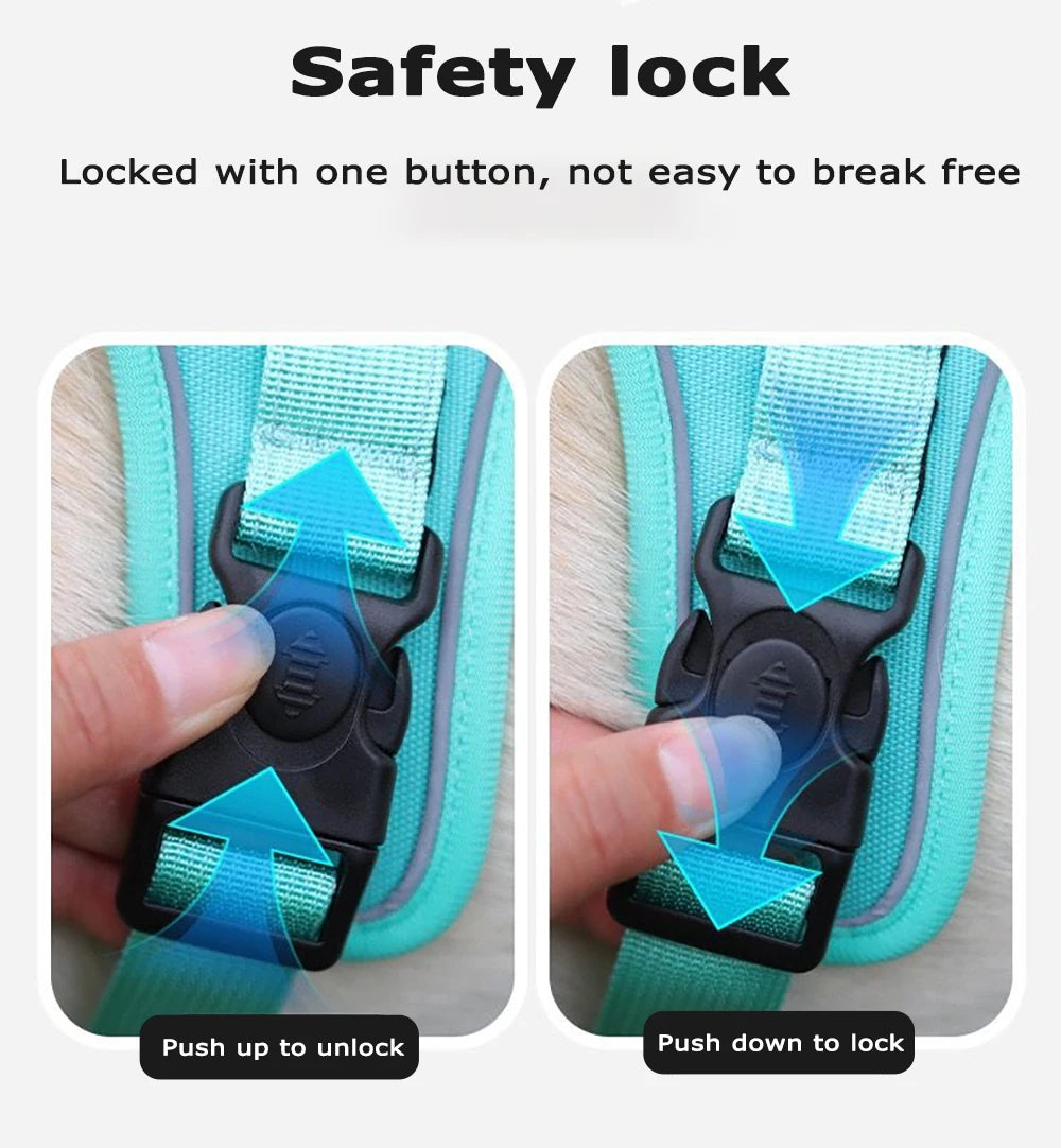 Dog Harness Big Vests No Pull Adjustable Reflective Dog Harness®