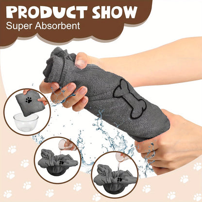 Quick-Drying Microfiber Dog Towel Absorbent Pet Bath Product®