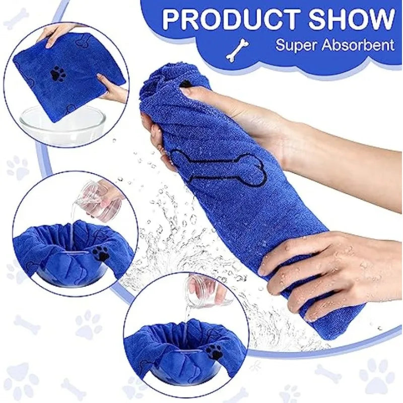 Quick-Drying Microfiber Dog Towel Absorbent Pet Bath Product®