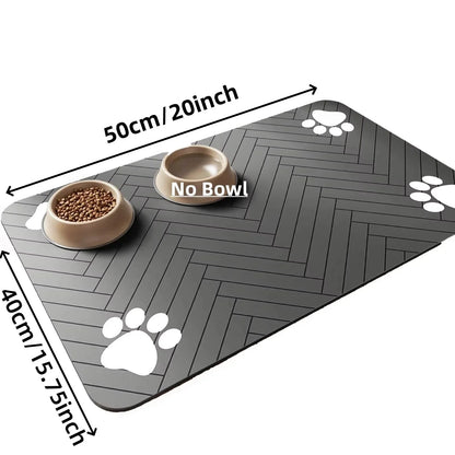 Pet bsorbent Pet Feeding Mat, Waterproof Placemat for Dog & Cat®
