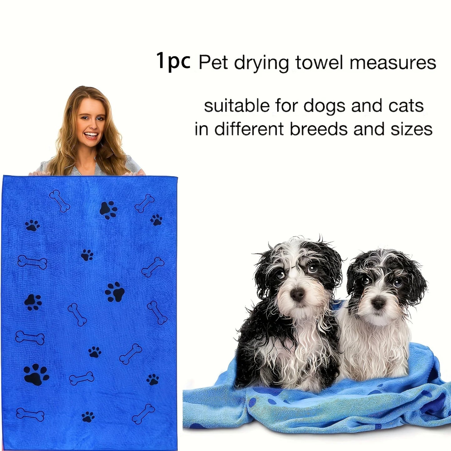 Quick-Drying Microfiber Dog Towel Absorbent Pet Bath Product®